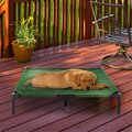 Daretocare Elevated Pet Bed, Green - 36 x 29.75 x 7 in. DA3238096